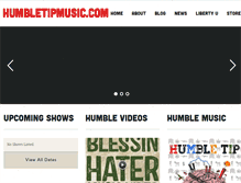 Tablet Screenshot of humbletipmusic.com